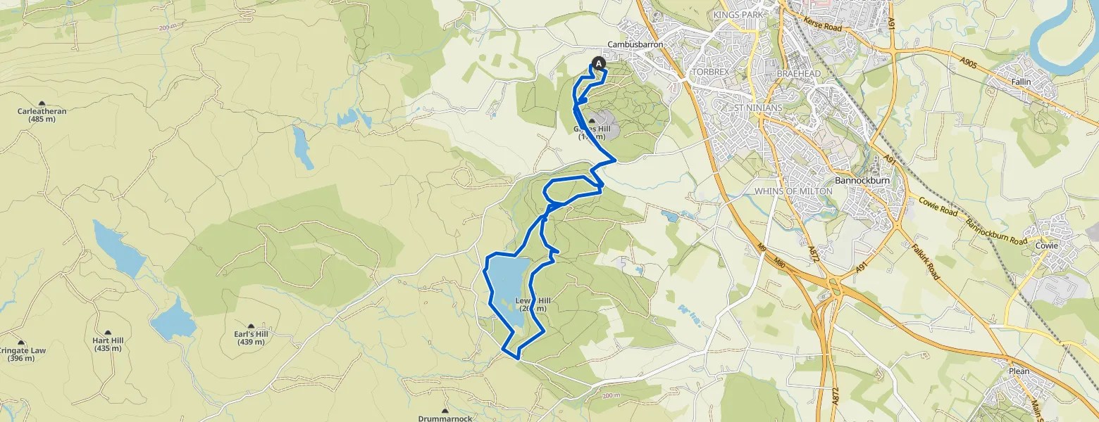 North Third and Cambusbarron — Stirling MTB Rides mountain bike Tour